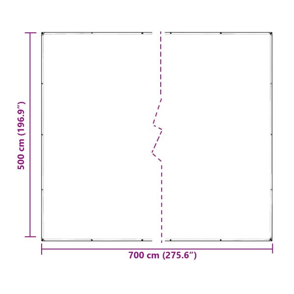 Тарапо 350 gsm Прозрачен 7 x 5 m ПВЦ