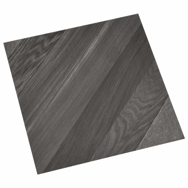 Самозалепващи дъски за настилка Сиви ивици 30,5 x 30,5 см