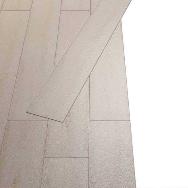 Самозалепващи PVC дъски за под Класически бял дъб 30,5 x 61 см