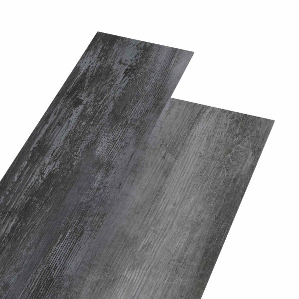 Самозалепващи PVC дъски за под Светло и тъмно сиво 30,5 x 61 см
