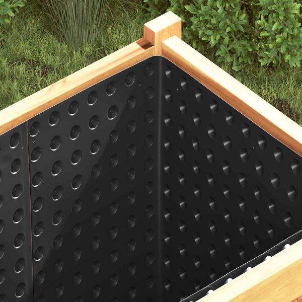 Оребрена дренажна плоча Черно 0,5 x 10 м HDPE
