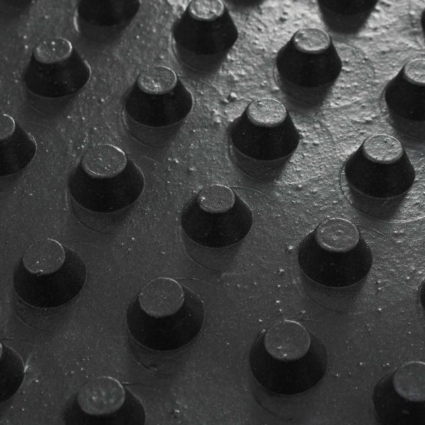 Оребрена дренажна плоча Черно 0,5 x 10 м HDPE
