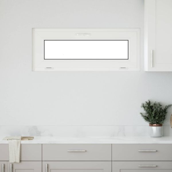 Прозорец за мазе RISOR 110 x 40 cm PVC и стъкло Антрацит