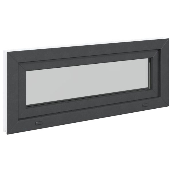 Прозорец за мазе RISOR 100 x 40 cm PVC и стъкло Антрацит