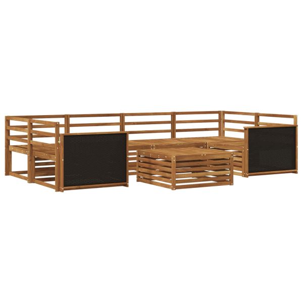 Комплект дивани за открито 7 pcs Натурално