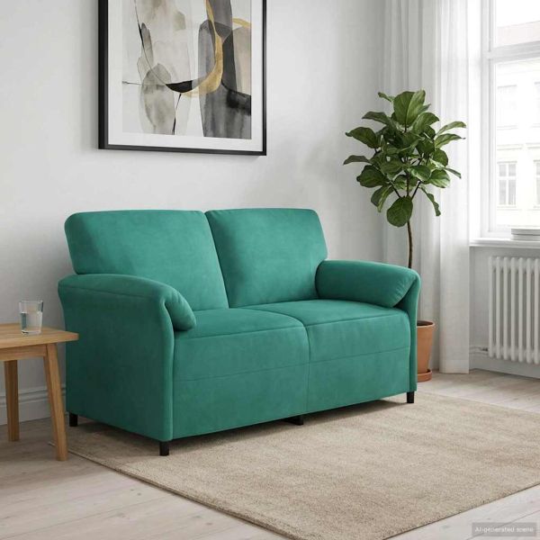 Двуместна софа Тюркоаз 158 x 83 x 95 см Кадифе