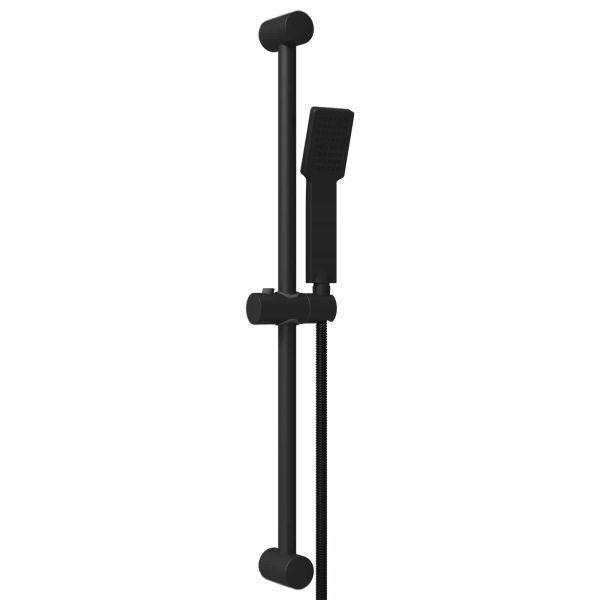 Комплект душ система Черно 70 cm Неръждаема стомана