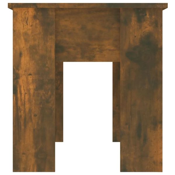 Кафе маса, опушен дъб, 101x49x52 см, инженерно дърво