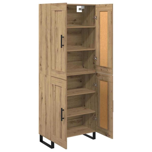 Висок шкаф 2 бр. Дъб 69,5 x 34 x 180 см