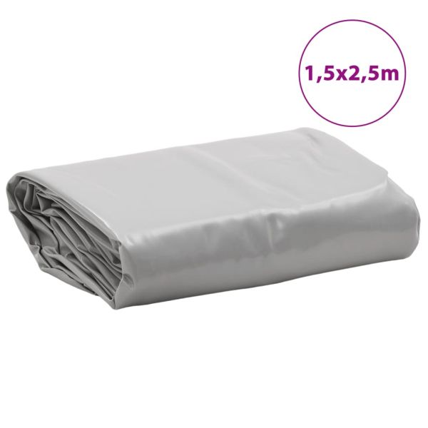 Брезент сив 1,5x2,5 м 650 г/м²