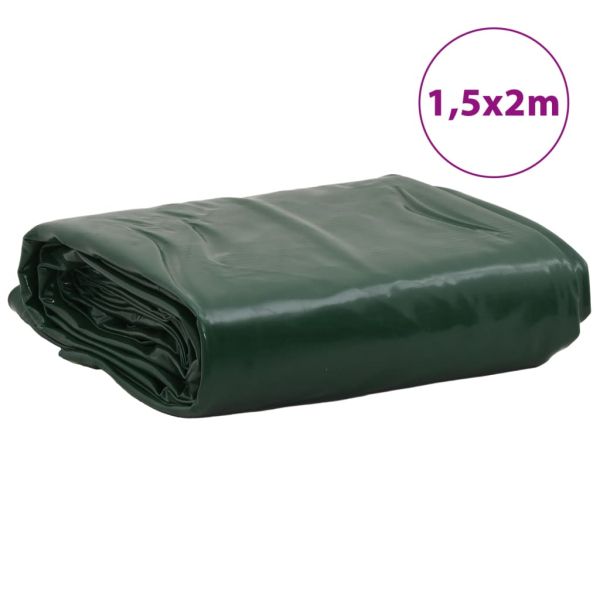 Брезент зелен 1,5x2 м 650 г/м²