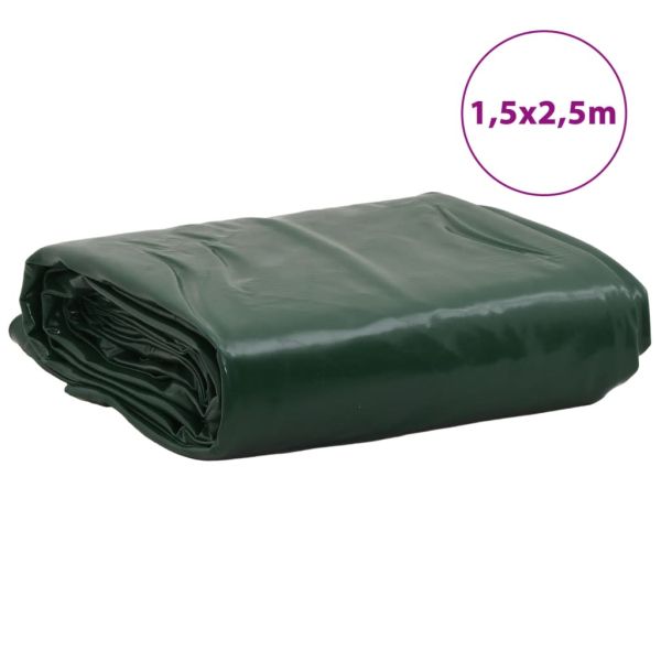 Брезент зелен 1,5x2,5 м 650 г/м²