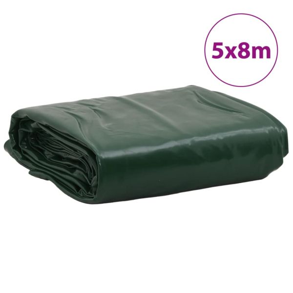 Брезент зелен 5x8 м 650 г/м²