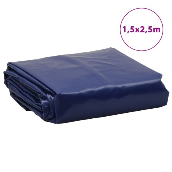 Брезент син 1,5x2,5 м 650 г/м²
