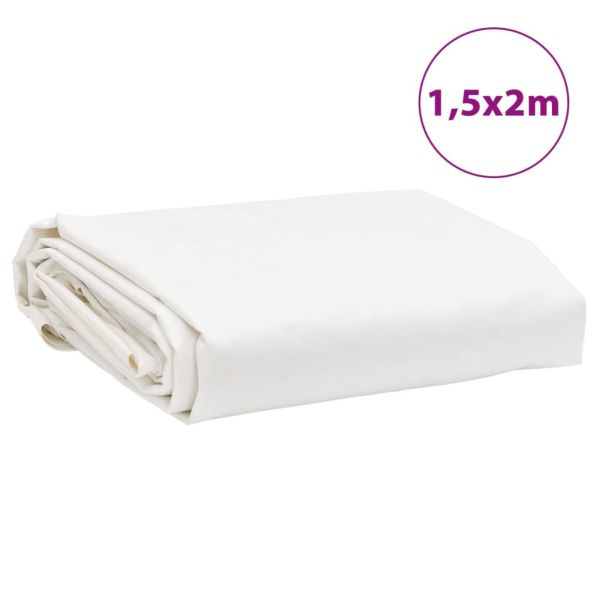 Брезент бял 1,5x2 м 650 г/м²