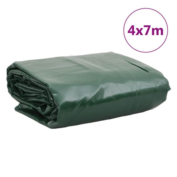 Брезент зелен 4x7 м 650 г/м²
