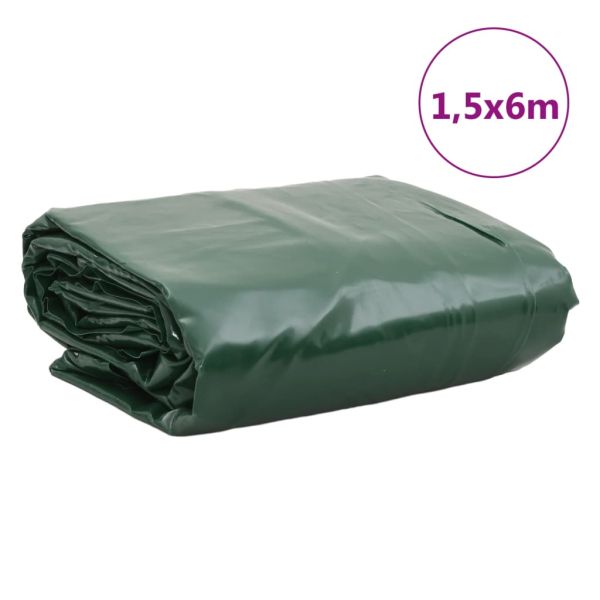 Брезент зелен 1,5x6 м 650 г/м²