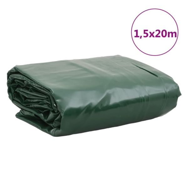 Брезент зелен 1,5x20 м 650 г/м²