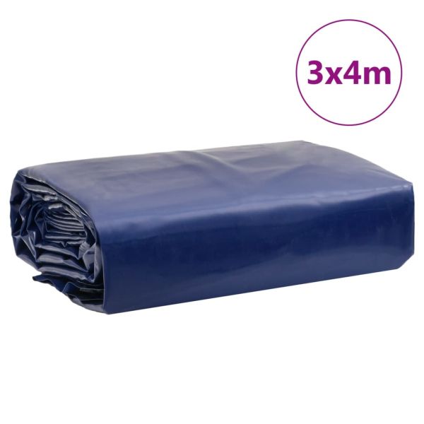 Брезент син 3x4 м 650 г/м²