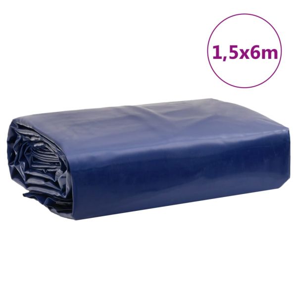 Брезент син 1,5x6 м 650 г/м²