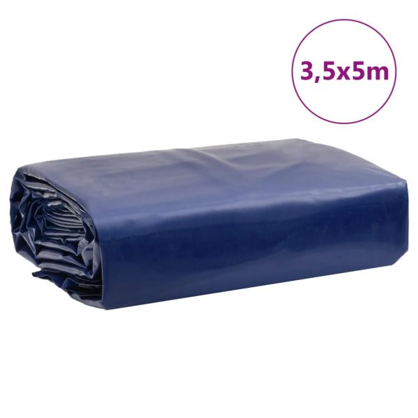 Брезент син 3,5x5 м 650 г/м²
