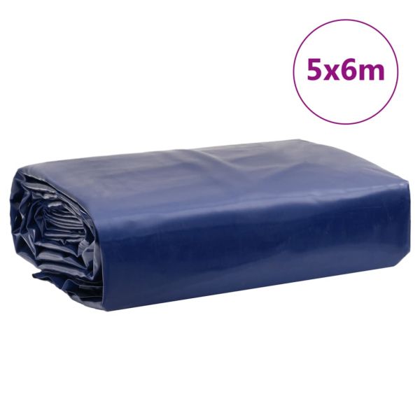 Брезент син 5x6 м 650 г/м²