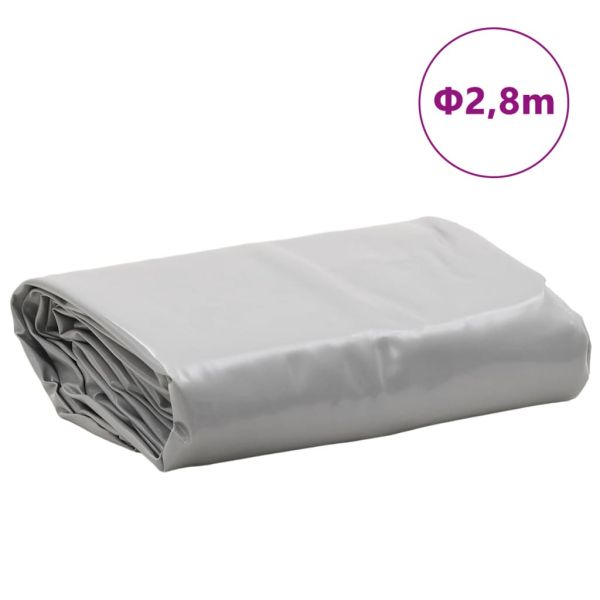 Брезент сив Ø 2,8 м 650 г/м²