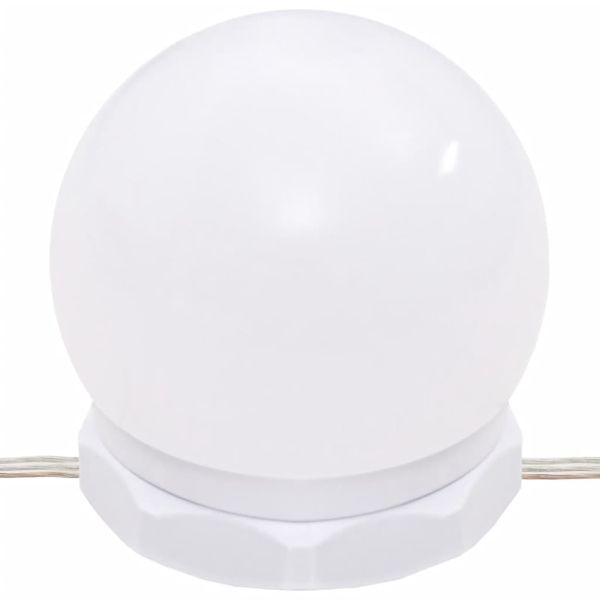 Комплект тоалетка с LED, сив сонома, инженерно дърво