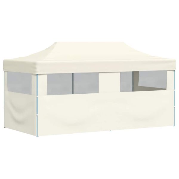 Сгъваема pop-up парти шатра, кремава, 3x6 м