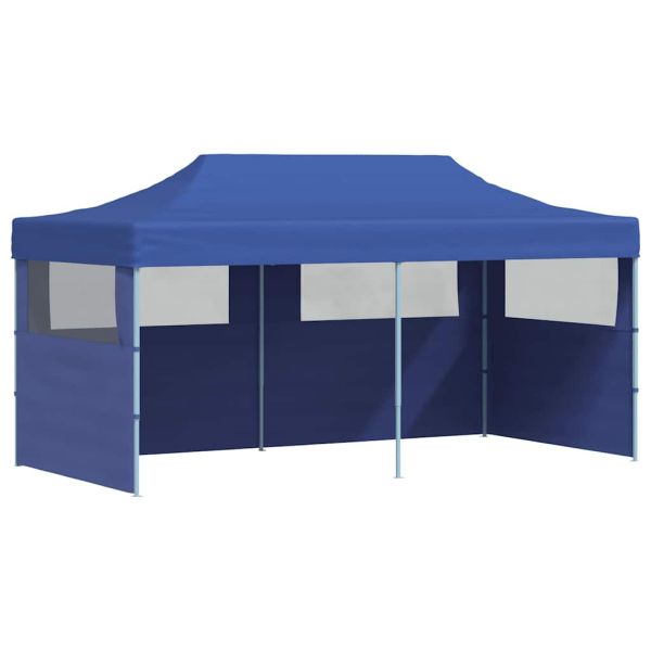 Сгъваема pop-up парти шатра, синя, 3x6 м