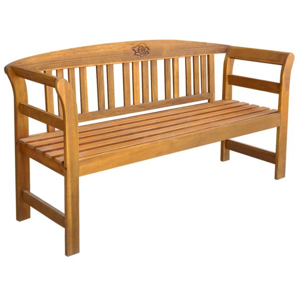 Розова пейка 1 -местен 157 cm Solid Acacia wood Natural