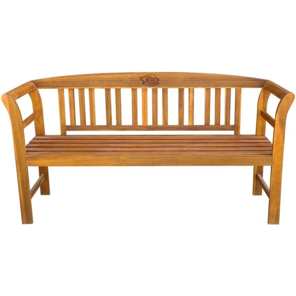 Розова пейка 1 -местен 157 cm Solid Acacia wood Natural