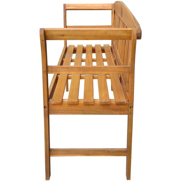 Розова пейка 1 -местен 157 cm Solid Acacia wood Natural