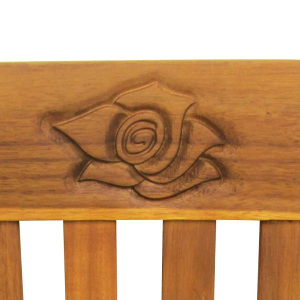 Розова пейка 1 -местен 157 cm Solid Acacia wood Natural