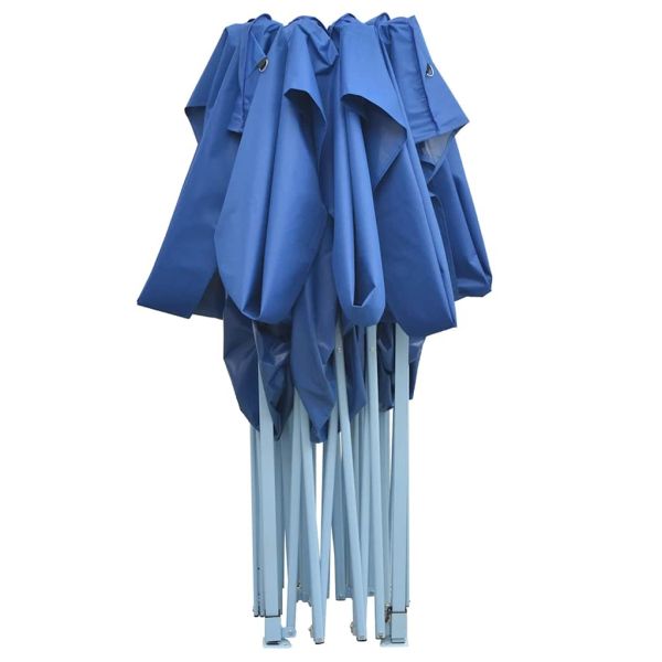 Професионална сгъваема парти шатра, 3х4 м, стомана, синя