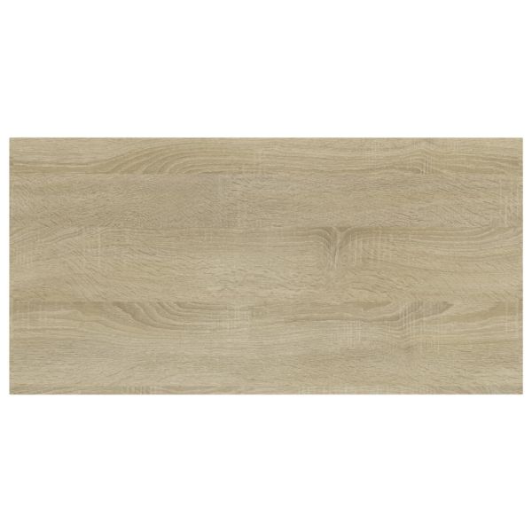 Рафтове, 4 бр, дъб сонома, 40x20x1,5 см, инженерно дърво