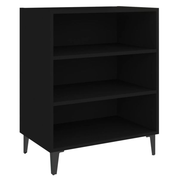 Бюфет черен 57x35x70 см инженерно дърво