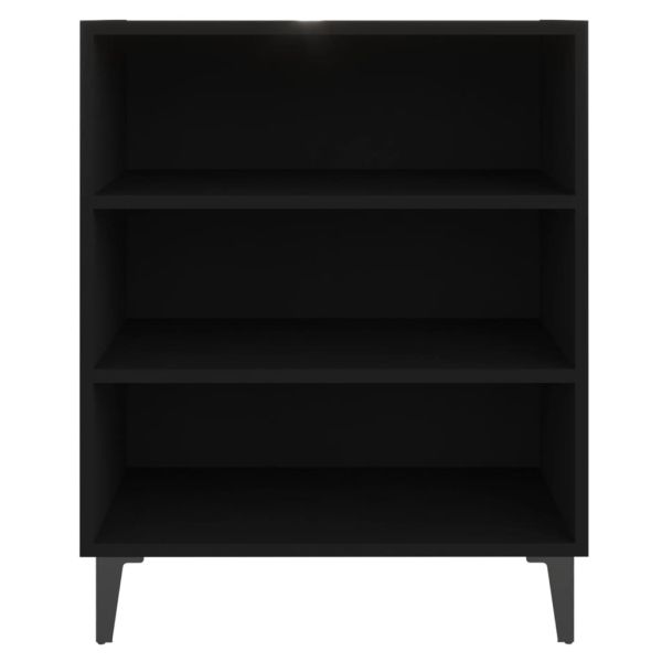 Бюфет черен 57x35x70 см инженерно дърво