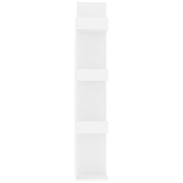 Библиотека, бяла, 48x25,5x140 см, инженерно дърво