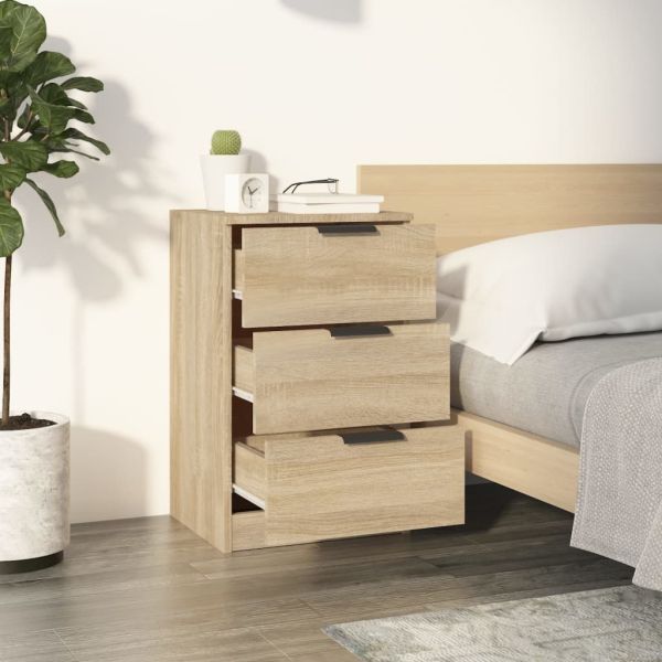 Нощно шкафче, сонома дъб, 40x36x65 см