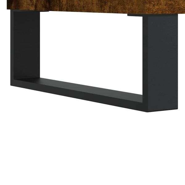 Бюфет опушен дъб 40x35x70 см инженерно дърво