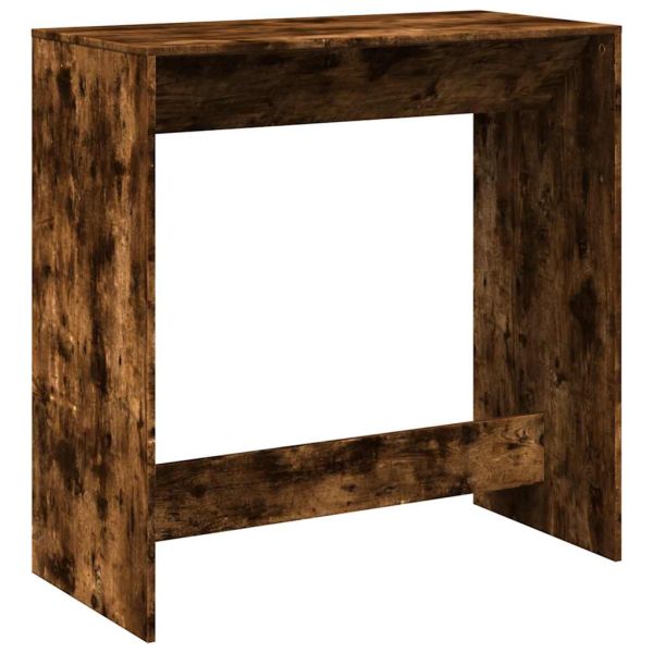 Бар маса, опушен дъб, 102x50x103,5 см, инженерно дърво