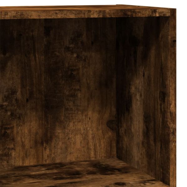 Библиотека, опушен дъб, 40x24x76 см, инженерно дърво