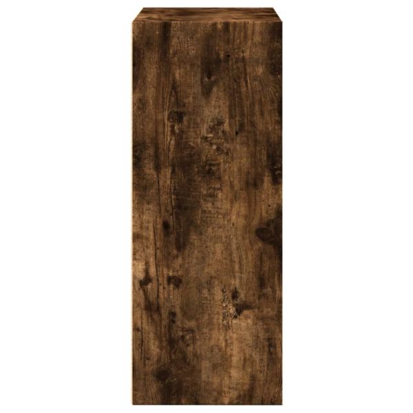Библиотека, опушен дъб, 60x30x77 см, инженерно дърво
