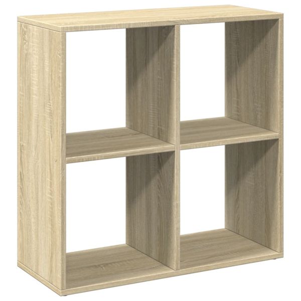 Разделител за стая / библиотека, сонома дъб, 69,5x29x69,5 см