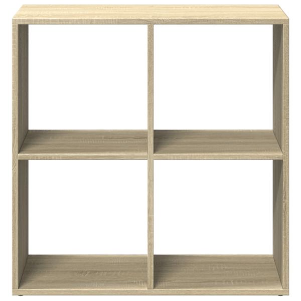 Разделител за стая / библиотека, сонома дъб, 69,5x29x69,5 см