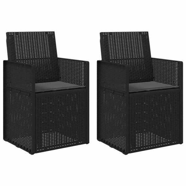 Градински Dining Столове 2 pcs Антрацит ПП