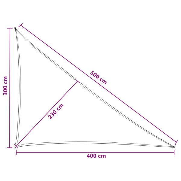 Слънцезащитен плат 3 x 4 x 5 m HDPE