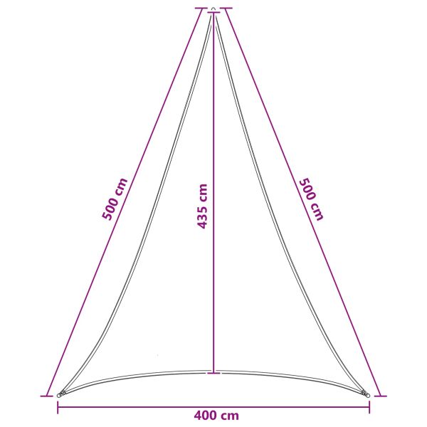 Слънцезащитен плат 4 x 5 x 5 m HDPE