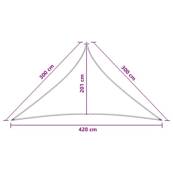 Слънцезащитен плат 3 x 3 x 4,2 m HDPE